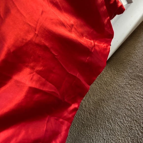 NWT Da Shang Hai Blue/Red/Gold Reversible Belted Collared Pockets Kimono Size M - Picture 7 of 16